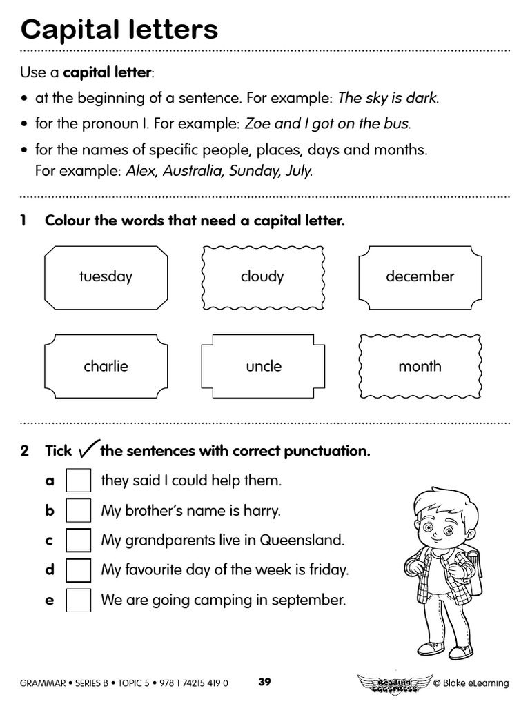 P1 Capital Letters WS | PDF