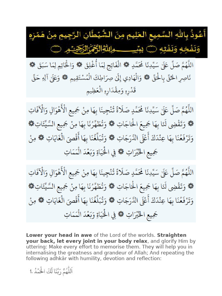 Special Prayer For Great Success | PDF | Islamic Belief And Doctrine ...