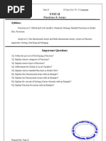 B.com CA I Yr C-Language Notes