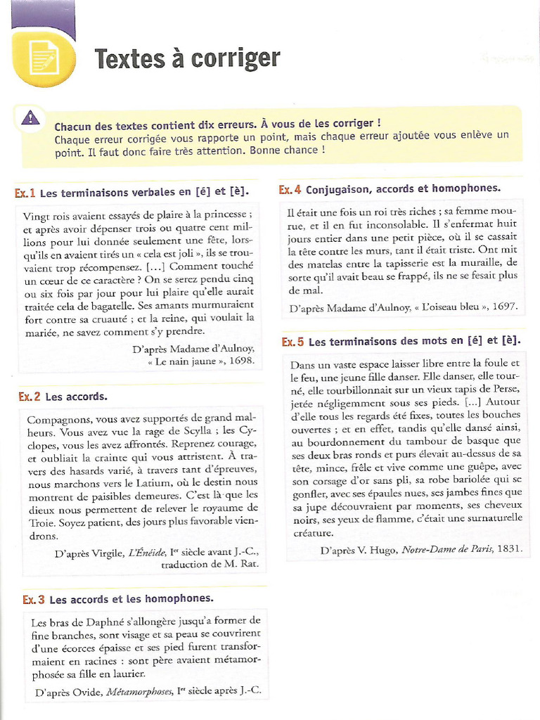 Textes À Corriger | PDF