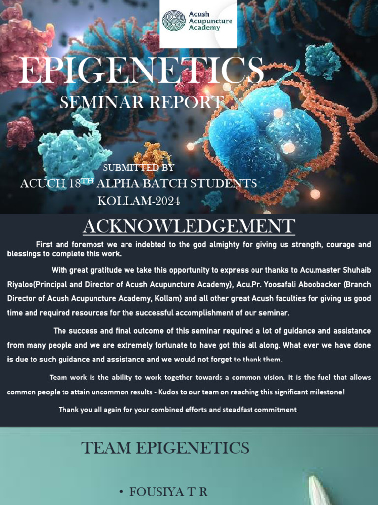 EPIGENETICS | PDF | Mind | Physics