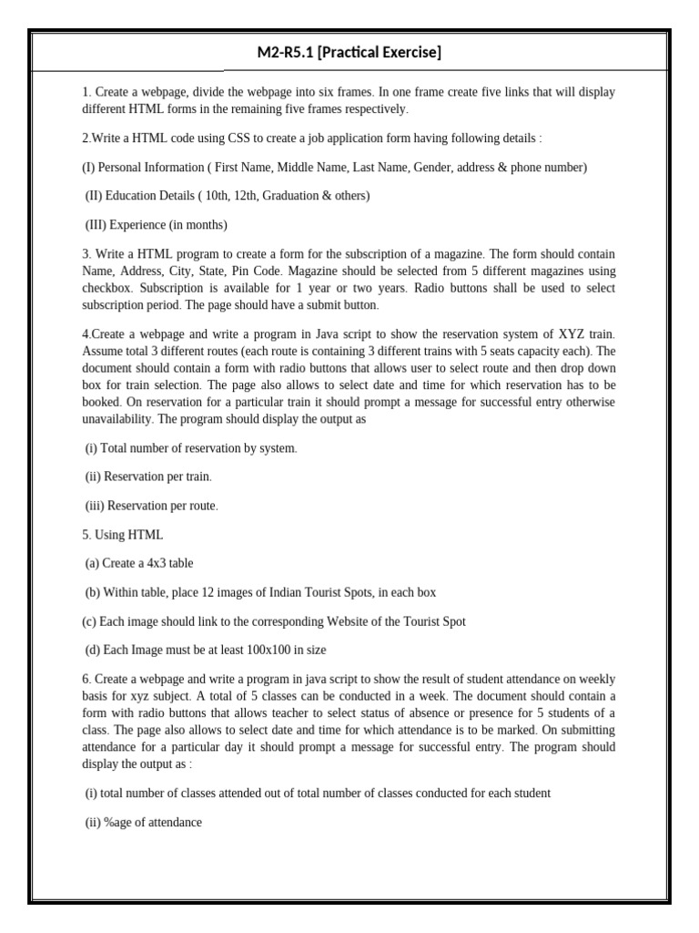 M2 - R5.1 Practical Exercise | PDF | World Wide Web | Internet & Web