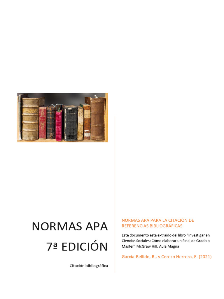 Normas Apa para La Citación | PDF | Estilo apa | Citación