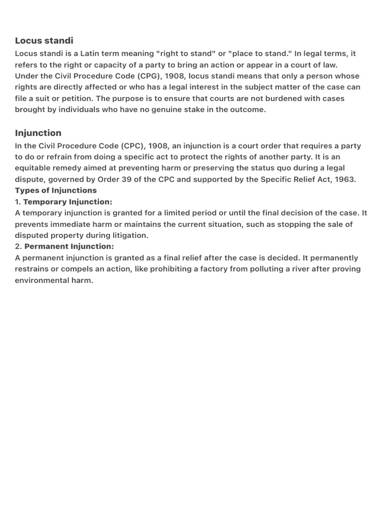 Locus Standi | PDF