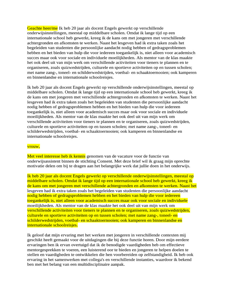 Geachte Heer | PDF
