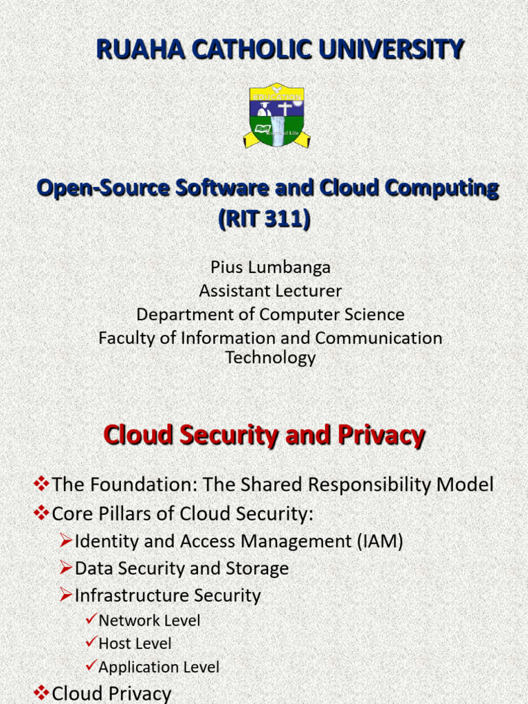 Lecture 5 | PDF | Cloud Computing | Computer Security