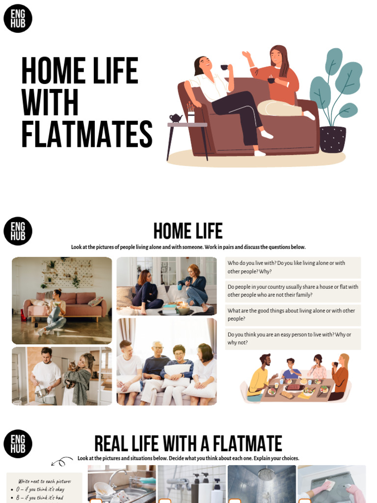 A2 Home Life With Flatmates TV | PDF | Roommate