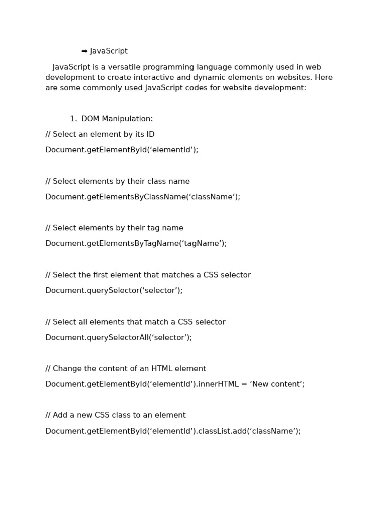 JavaScript Codes Used Mostly in Web Design | PDF | Ajax (Programming ...