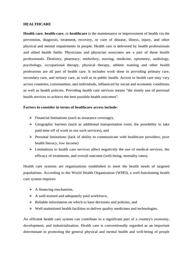 Health Management Note 1s 500l 2020 2021 Print | PDF | Health Care ...