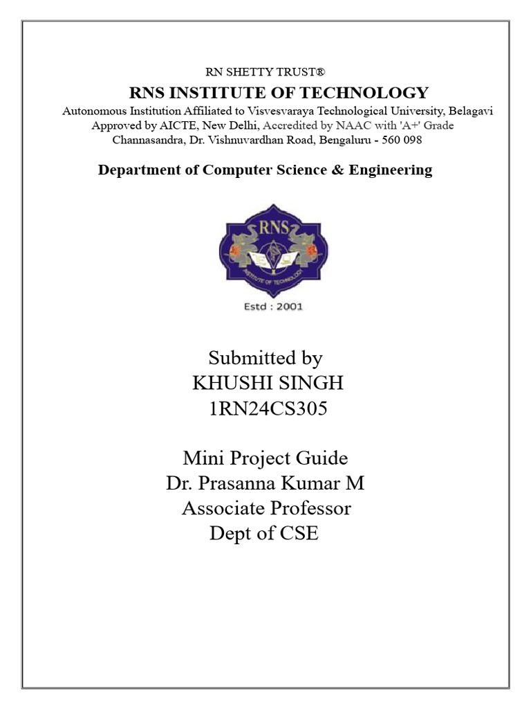 LDCO Mini Project Report Template 2025-26 | PDF | Logic Gate | Boolean ...