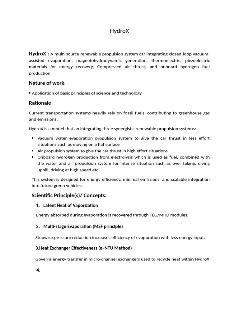Hydro X | PDF