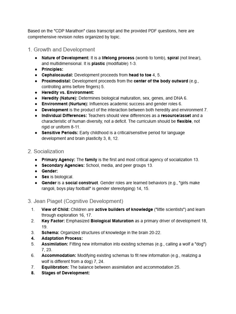 Foundations of Child Development and Pedagogical Principles | PDF ...