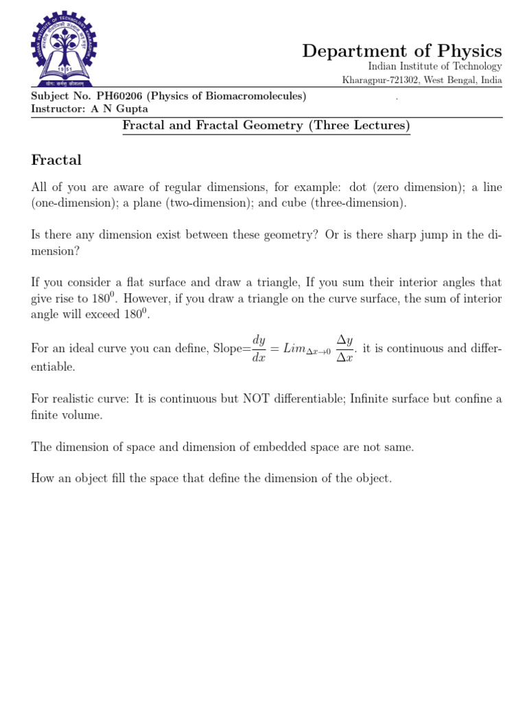 Fractal | PDF | Fractal | Triangle