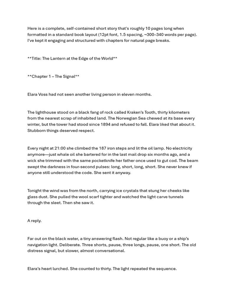 Story | PDF