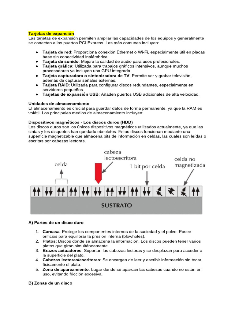 Tema 2 - Parte 4 | PDF | Disco duro | Hardware de la computadora