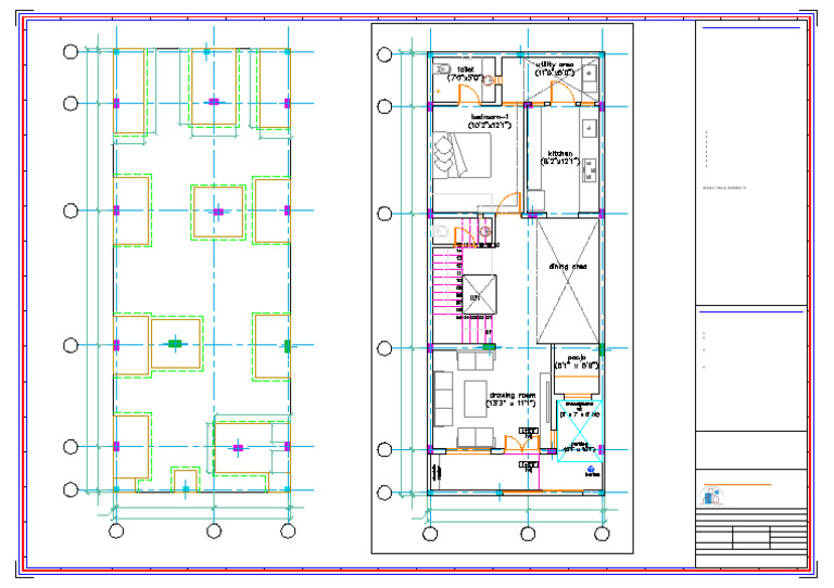 02 - Column & Footing Layout | PDF | Column | Concrete
