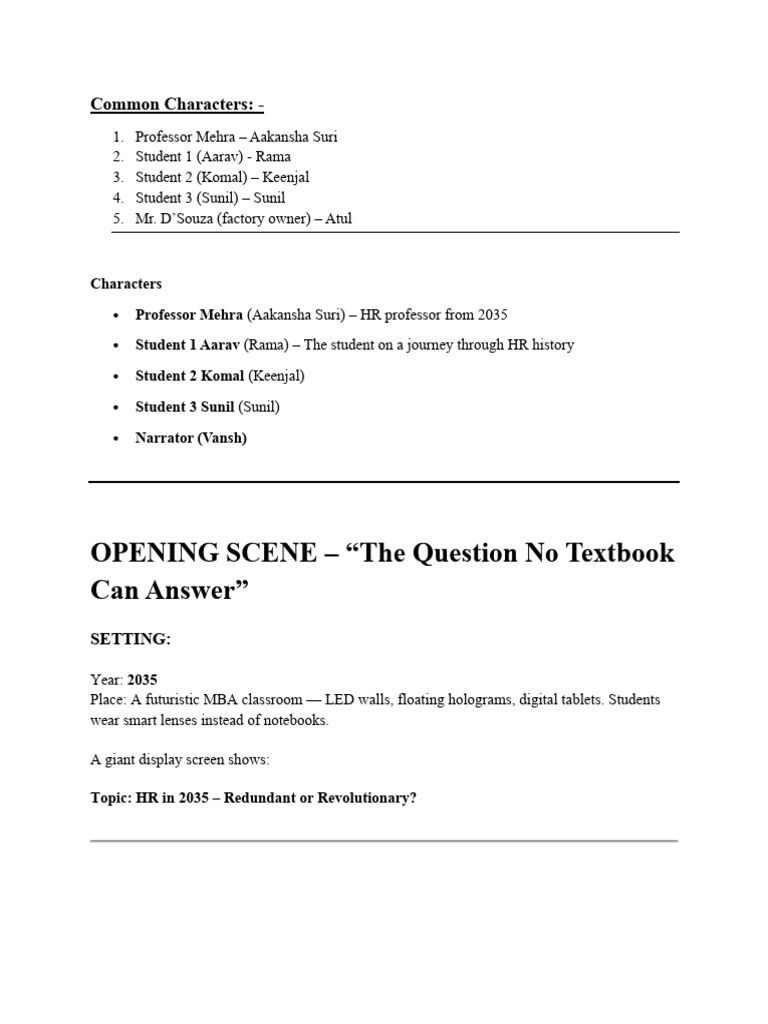 HR Conclave Final Script | PDF | Human Resource Management