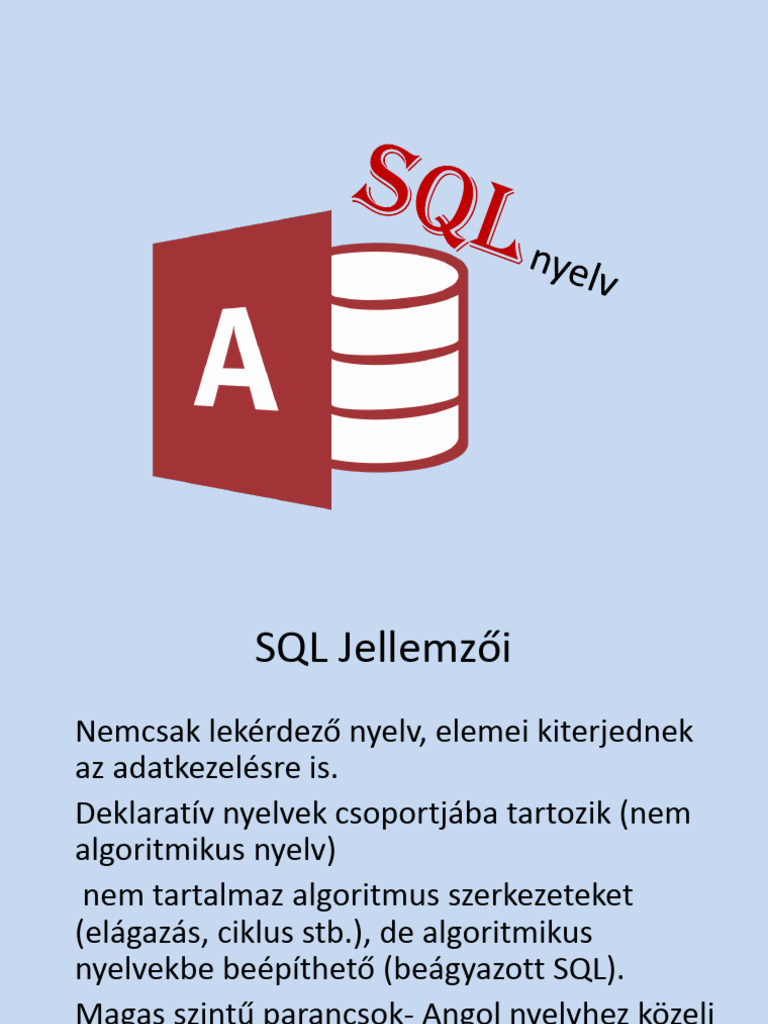 SQL Nyelv | PDF