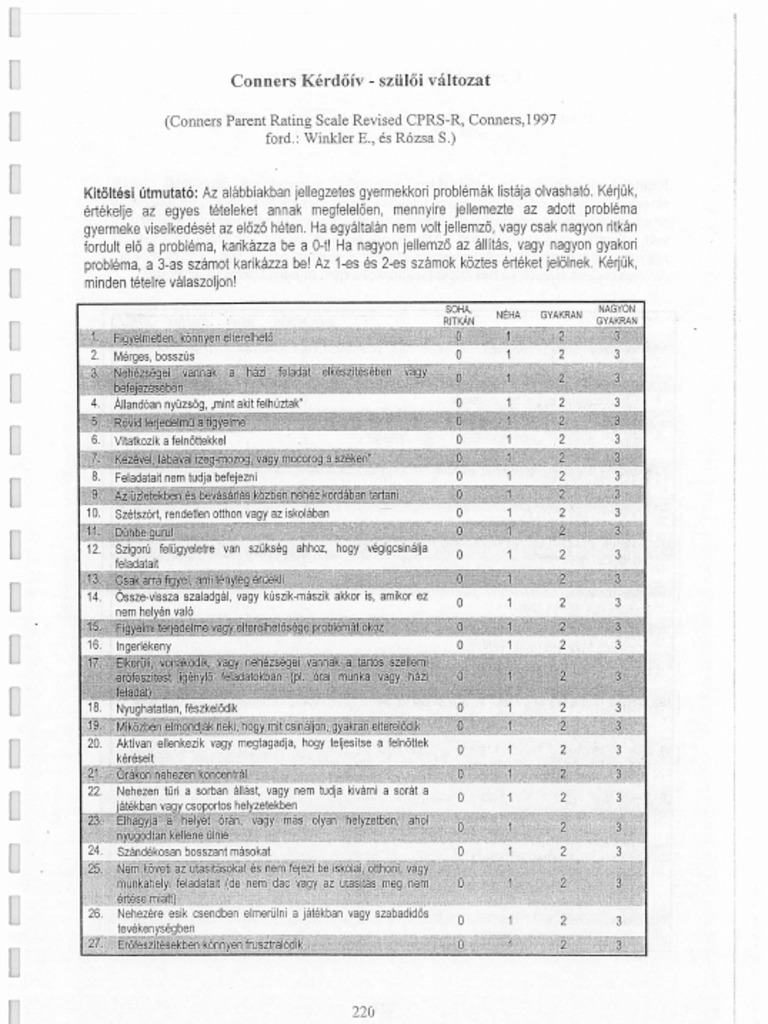 Conners | PDF
