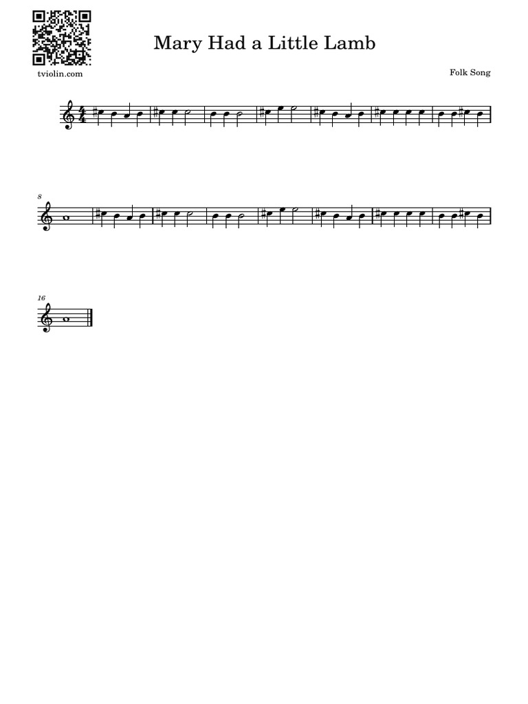 Mary Had a Little Lambrlb7bl (1) PDF