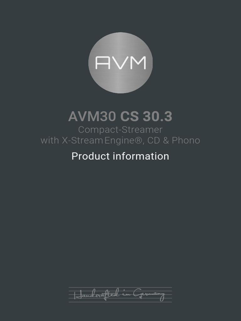 EN CS30.3 Product-Information | PDF | Amplifier | Coaxial Cable