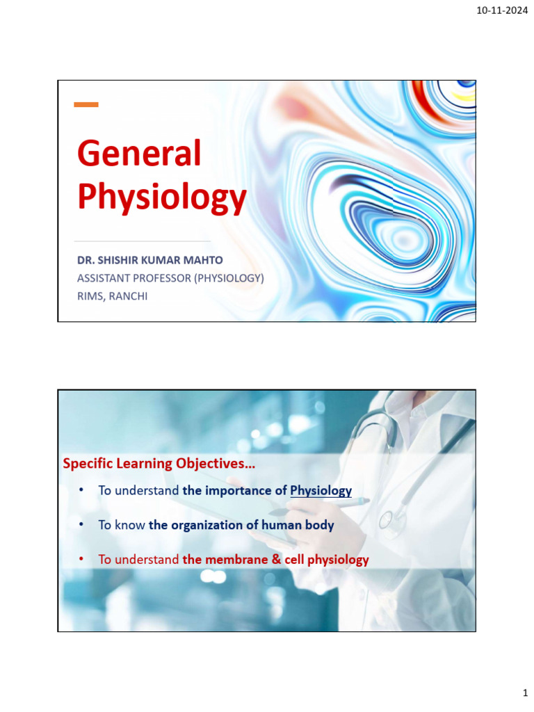 General Physiology - Handouts - 01 | PDF | Endoplasmic Reticulum | Cell ...
