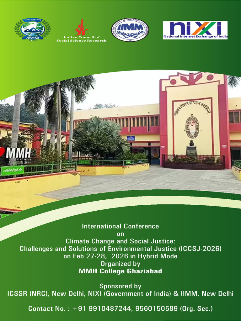 MMH College International Conference-1 | PDF | Sustainability | Governance