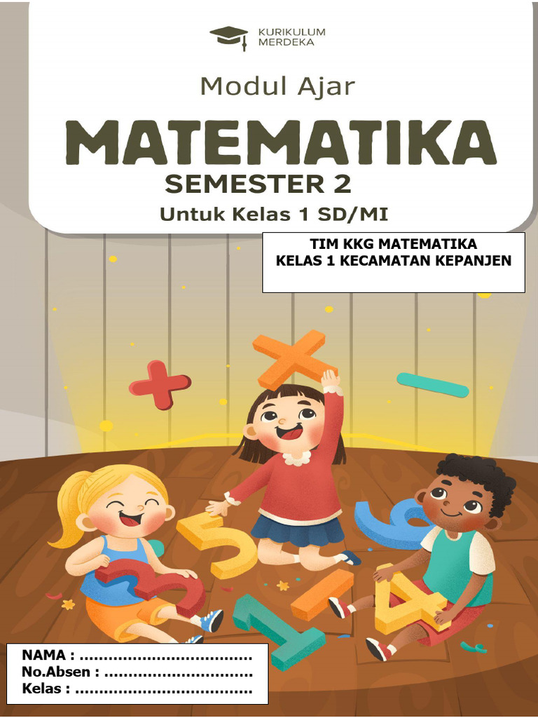 Modul Ajar Matematika Kelas 1 SMT 2 | PDF