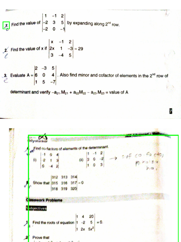 Determinant Module 1 To 3 | PDF