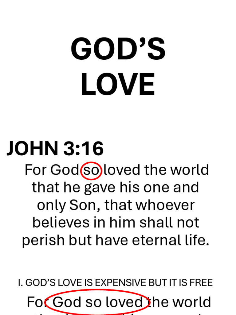 GOD’S LOVE | PDF