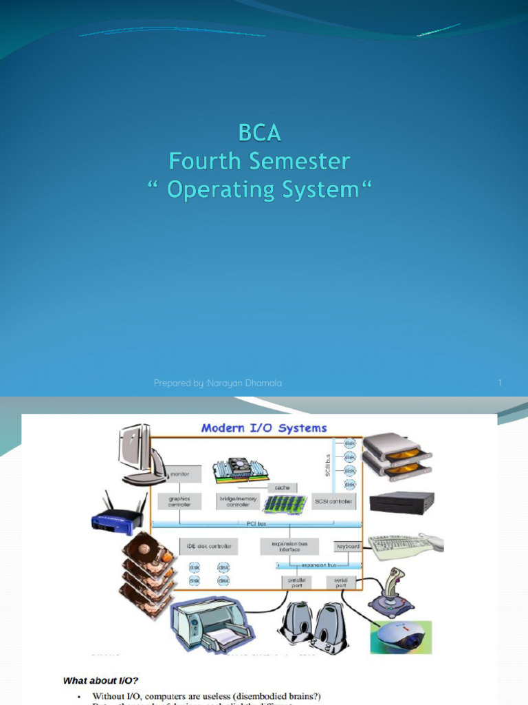 Unit6 Input Output Management | PDF