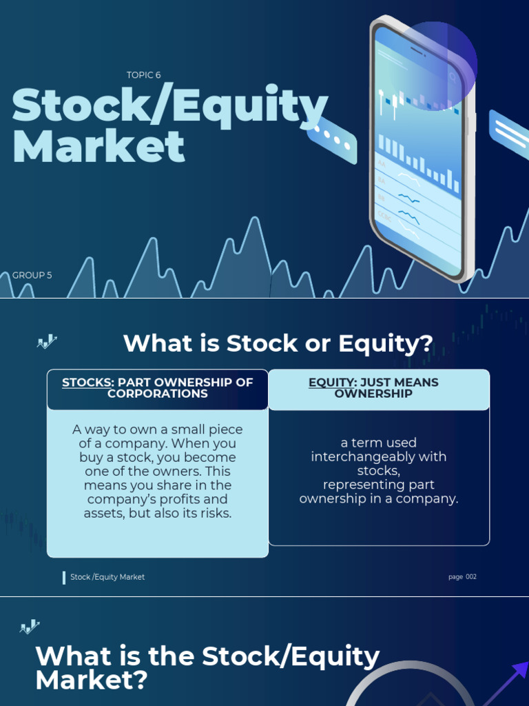 Topic 6 Equity or Stock Market | PDF | Stocks | Stock Market