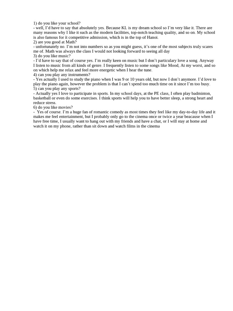 Ielts Speaking Part 2 | PDF