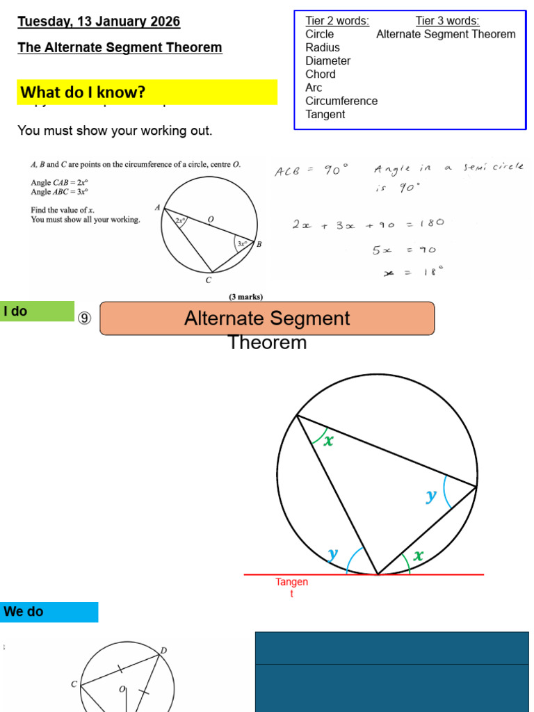 5-Alternate Segment Theorem | PDF
