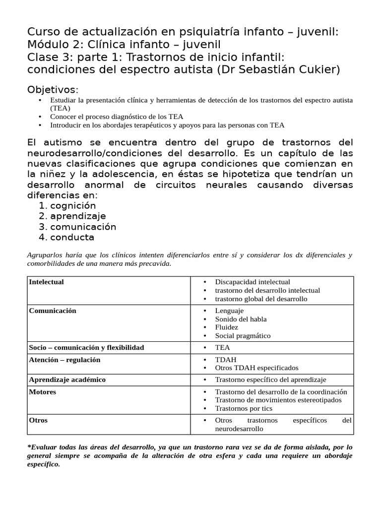 Trastorno Del Espectro Autista | PDF | Autismo | Desorden hiperactivo y ...