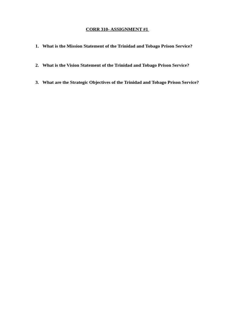 Corr 310 - Assignment #1 | PDF