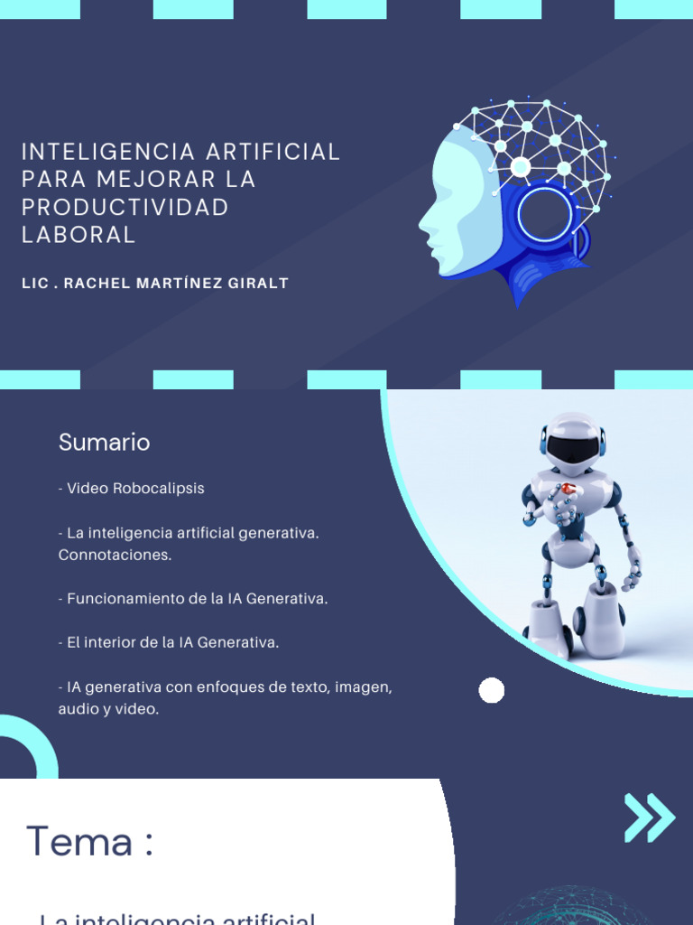 02 IA Presentación Proyecto de Inteligencia Artificial Ilustrativo ...