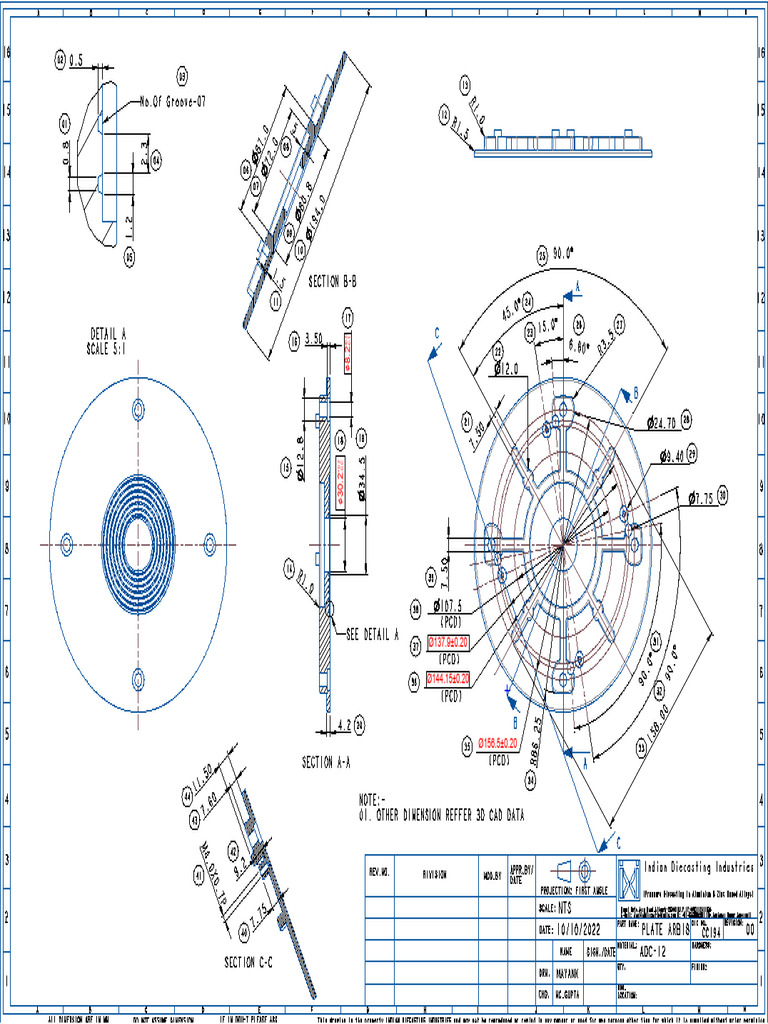 Locking Arm Plate Review-Model | PDF