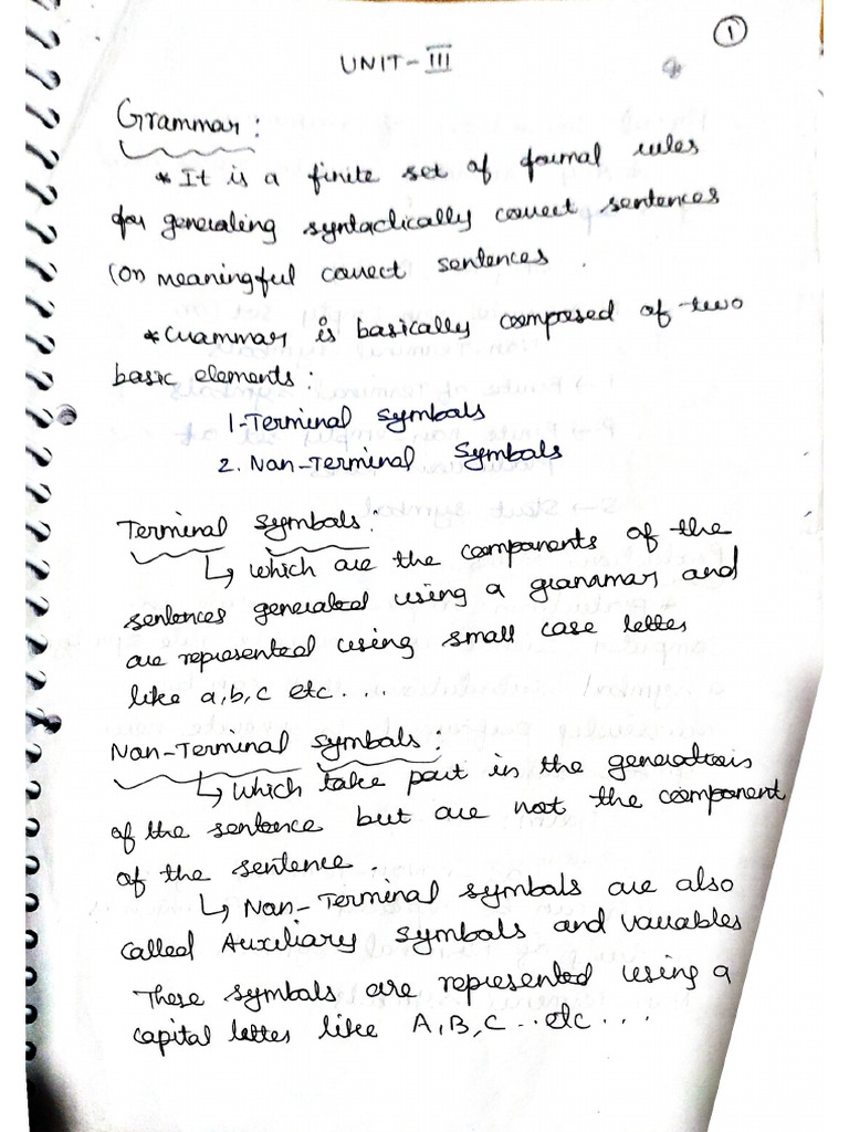 Toc Notes - Unit 3 | PDF