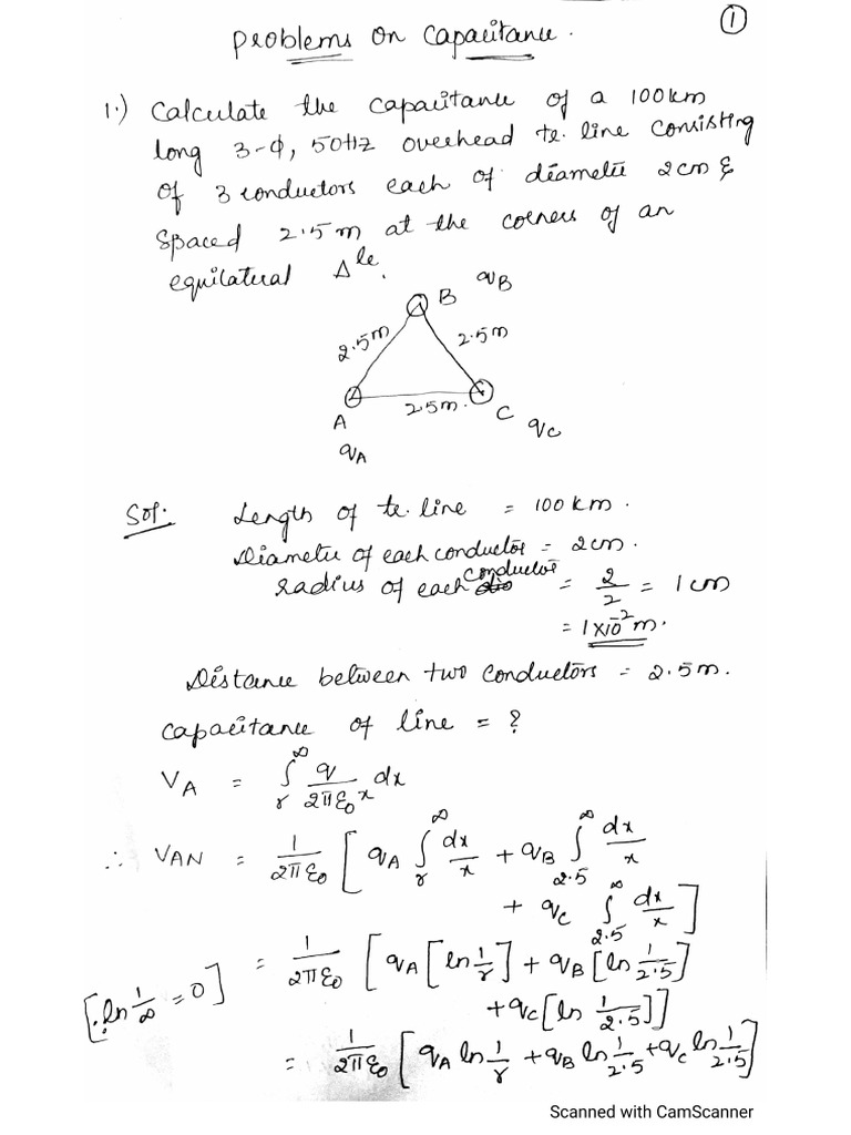 Problems On Capacitance | PDF