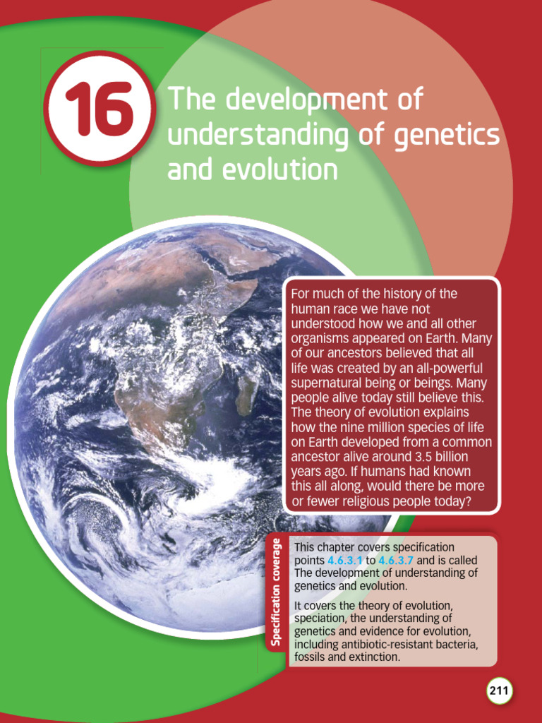 16 GCSE Development of Understanding Genetics and Evolution | PDF ...