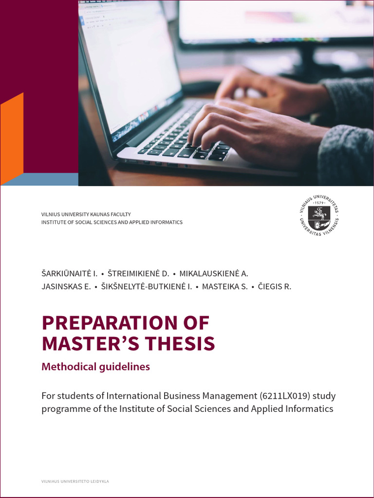 Preparation - of - Master - Thesis - IBMM Manual | PDF | Methodology ...