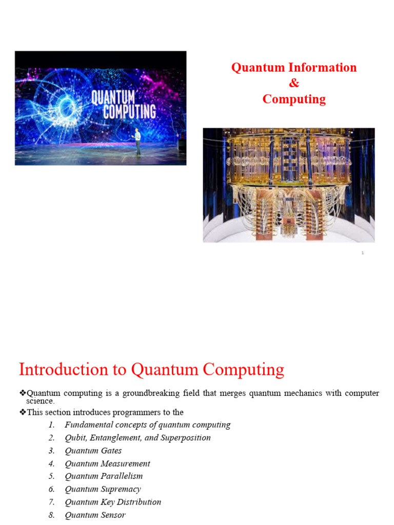 Qunatum Computing Module 2 Study Material | PDF | Quantum Computing ...