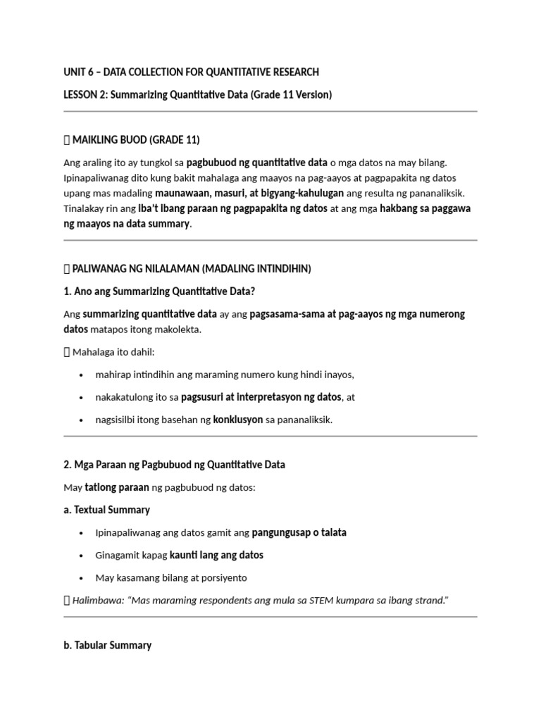 Shs Research Module Unit 1 Lesson 2-3 Explanation | PDF