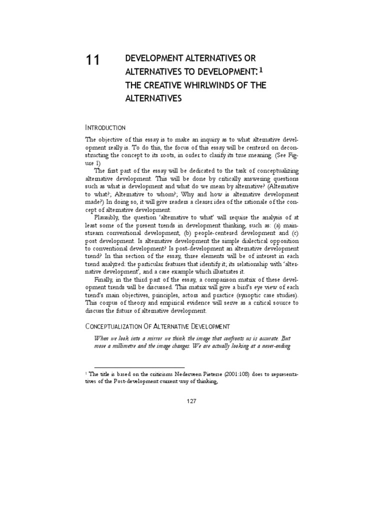 Alternative Development | Download Free PDF | Empowerment | Sustainability