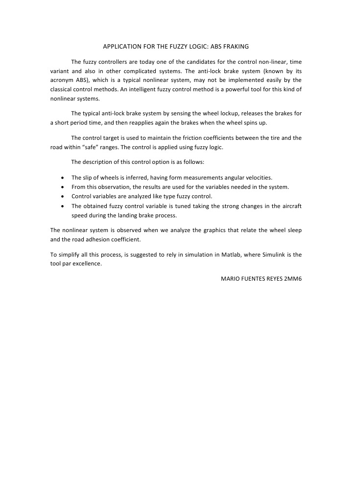 Application For The Fuzzy Logic | PDF | Science & Mathematics ...