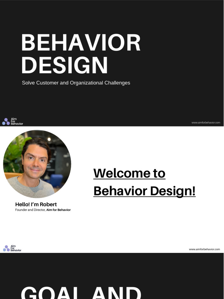 Behavioral Design Course v2 - New | PDF | Behavioural Sciences | Behavior