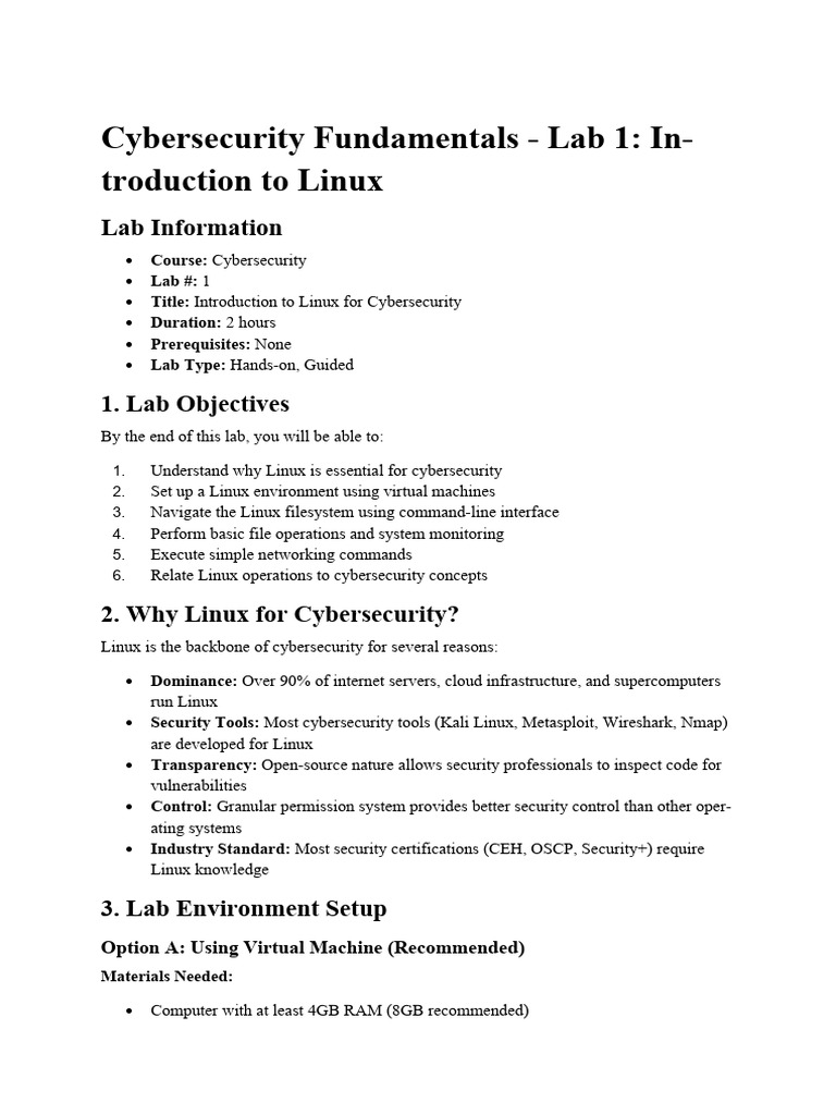 Cyber Security Practice | PDF | Linux | Computer Security