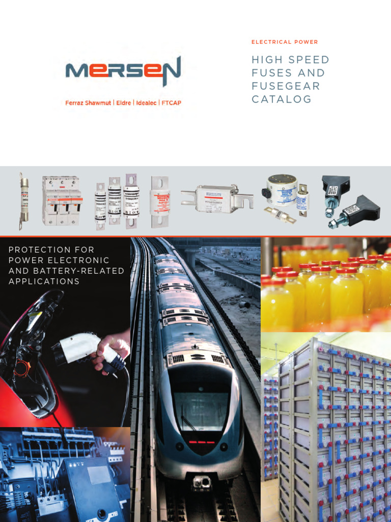 CAT-High-Speed-Fuses-and-Fusegear-Catalog-Mersen Scribd | PDF | Fuse ...