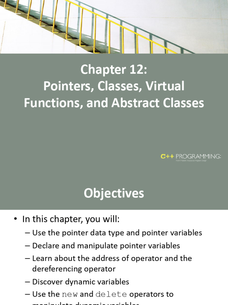 Pointers Ch12 | PDF | Pointer (Computer Programming) | Inheritance ...